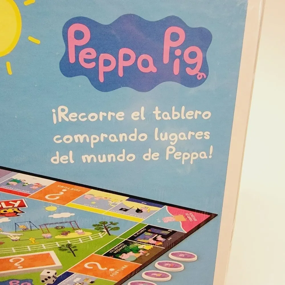 SEALED Monopoly Junior Peppa Pig Spanish Boardgame JUEGO DE MESA EN ESPAÑOL 5yr+
